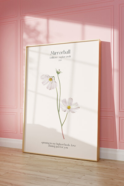 Vinca Prints Taylor Swift Floral Lyrics Poster, Estetik Poster, Swiftie Poster