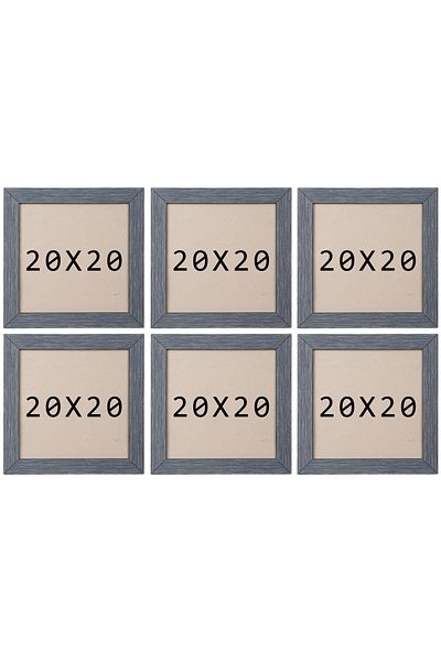 asel sanat Square Frame - Square Photo Frame - 6 Li 20X20 Photo Frame