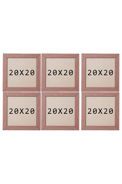 asel sanat Square Frame - Square Photo Frame - 6 Li 20X20 Photo Frame