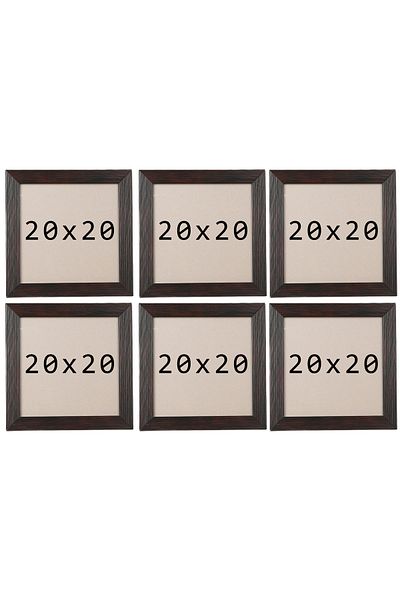 asel sanat Square Frame - Square Photo Frame - 6 Li 20X20 Photo Frame