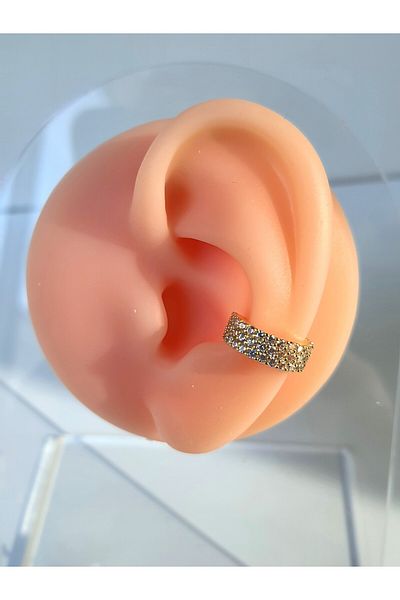 kurukafagift Zircon Stone Compression Earcuff Cartilage Single Earring