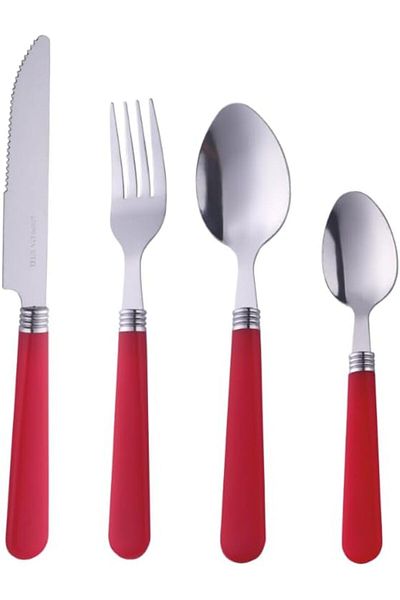 ORCHID 16PCS CUTLERY SET RED