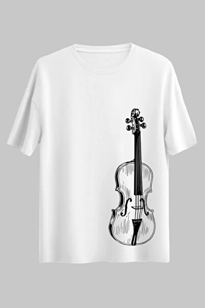 FECCY Tricou oversize din bumbac, cu decolteu rotund, stil Boyfriend