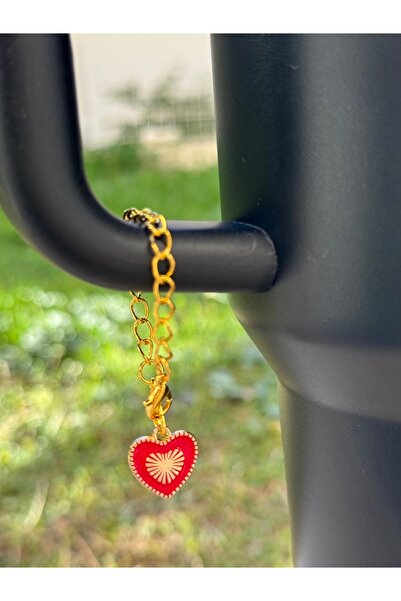 YuccaCo Accessorize Your Life Heart Letter D Character Thermos Accessory / Letter Thermos Charm / Thermos Charm / Accessory