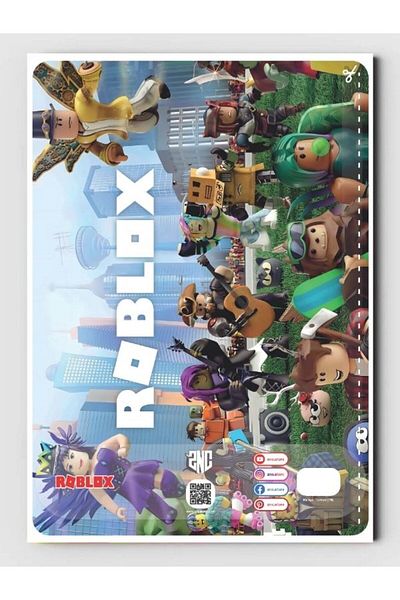 ZNC Robloxx Coloring Book (Back Cover Poster Gift), (20 Full Pages)