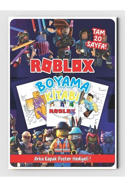 ZNC Robloxx Coloring Book (Back Cover Poster Gift), (20 Full Pages)