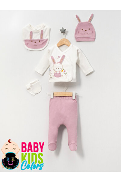 baby kids colors طقم ملابس حديثي الولادة من Kutulu-Tavşan مكون من 5 قطع، طقم ...