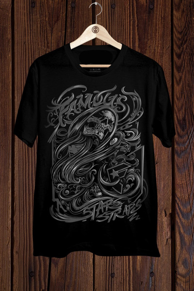 FECCY Tricou oversize din bumbac cu imprimeu Famous Star