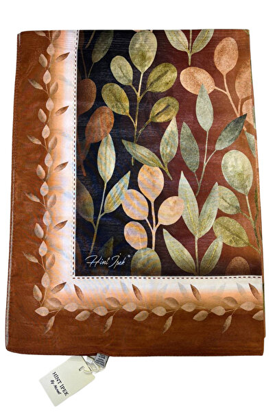 Hint İpek Sparkling Leaf Pattern Silky Efsun Shawl