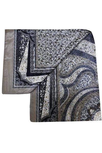 Hint İpek Sparkly Ethnic Etro Retro Pattern Silky Efsun Shawl