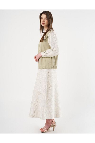 Kayra Μπουφάν Jacquard Bomber Πράσινο μούχλα