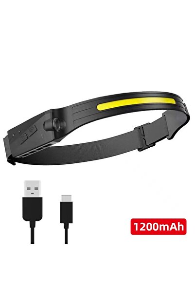 choice2 TD01-1200mAh مصباح أمامي حثي COB LED مصباح أمامي بمستشعر بطارية مدمجة...