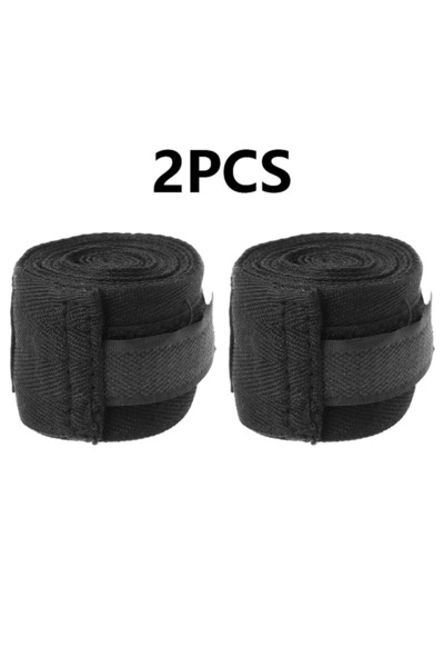 Choice ضمادات تدريب ملاكمة سوداء من 3M قطعتين 1.5/2/3/5 متر ضمادات رياضية قطنية للملاكمة والكيك بوكسينج والفنون القتالية المختلطة واليد