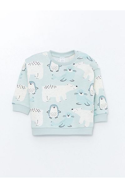 LC Waikiki Crew Neck Baby Boy Sweatshirt and Pants Set of 2