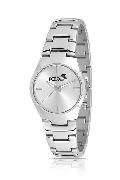 Polo Air ساعة يد نسائية كلاسيكية باللون الفضي - PL-1496B2x