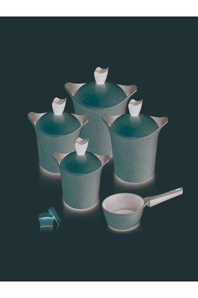 NEOFLAM Aeni,Cooking set 11pcs,pot18,20,24,28cm,frypan 24,die cast aluminum,non stick,Pink Marble color.