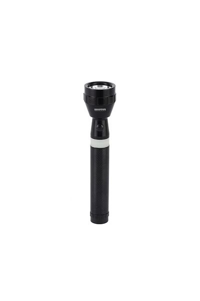 KRYPTON Rechargeable LED Flashlight- KNFL5028N| Microchip LED with Triple Booster Technology| Perfec