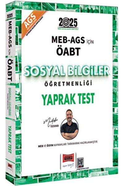 Yargı Yayınları 2025 Meb Ags Öabt Sosyal Bilgiler Öğretmenliği Yaprak Test