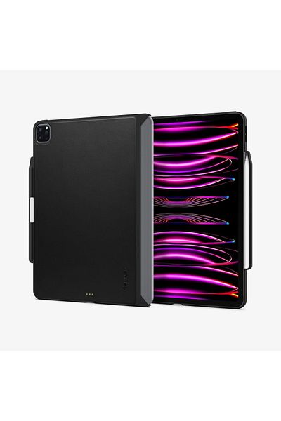 Spigen iPad Pro مقاس 12.9 بوصة - حافظة رفيعة باللون الأسود، موديل 2022/2021 ACS05468