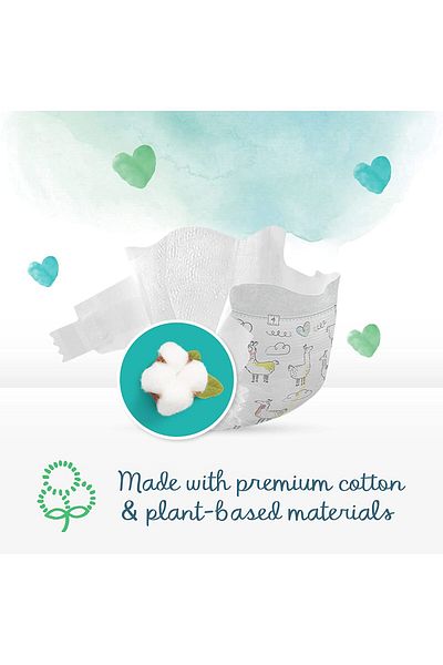 Pampers Pure Protection Diapers, Size 4, 9-14kg, 28 ct X2