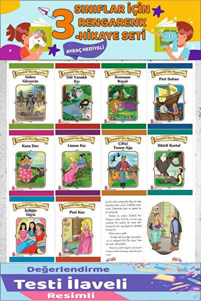 Ata Yayıncılık 3.Sınıf Okumayı Sevdiren 10 lu Hikaye Seti 2 (64 sayfa)
