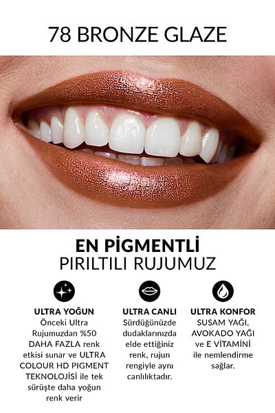 AVON Ultra Shimmer Lipstick - Bronze Glow