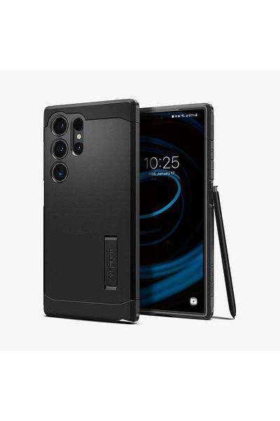 Spigen Galaxy S24 Ultra Kılıf Tough Armor Black - ACS07300