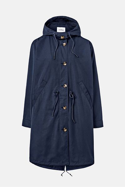 Tchibo Women Plain Parka Coat, Navy