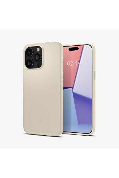 Spigen iPhone 15 Pro Max Kılıf Thin Fit Mute Beige - ACS06551