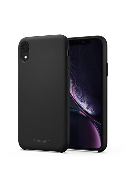 Spigen Apple Iphone Xr Kılıf Silicone Fit (SİLİKON) Black - 064cs25652