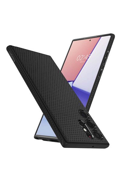 Spigen Galaxy S22 Ultra 5g - Matte Black Case Liquid Air Acs03915