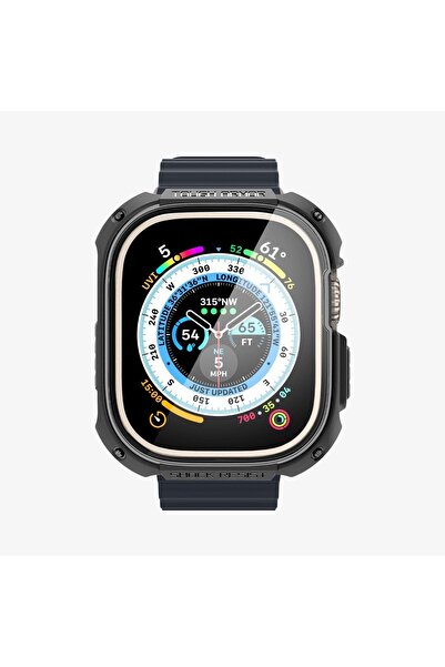 Spigen Θήκη Apple Watch 49mm (Ultra 3/2/1) Ανθεκτική Θωρακισμένη Μαύρη - Acs0...