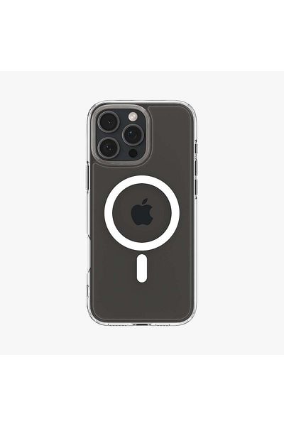 Spigen iPhone 16 Pro - Crystal Hybrid Case, Magfit Magsafe White, Featured - Acs08162