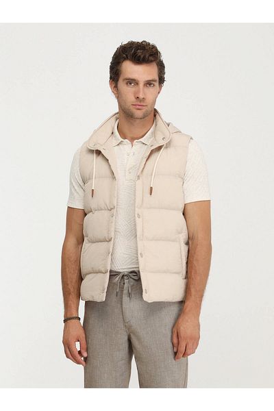 Kip Beige Sports Vest - Woven