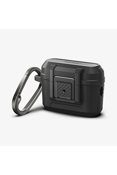 Spigen AirPods Pro (2. nesil) Kılıf Lock Fit Matte Black - ACS05485