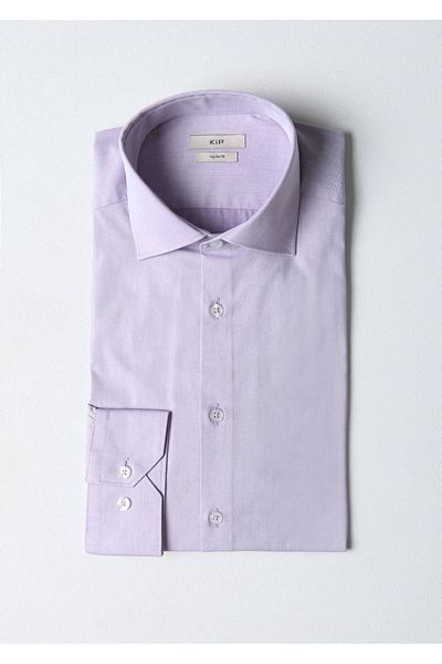 Kip Lilac Regular Fit - Κλασικό πουκάμισο από βαμβακερό μείγμα