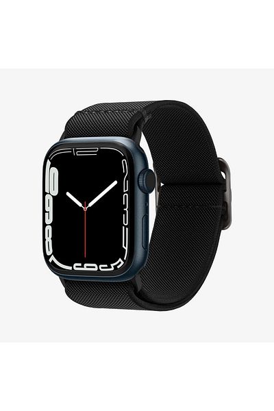 Spigen Apple Watch 49mm Ultra 2/1-46mm 10 - 45mm 9/8/7 - 44mm SE2/SE/6/5/4 Kayış Lite Fit Black - AMP02286