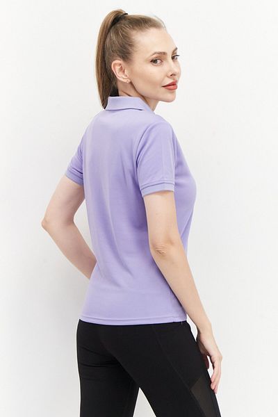 EVERLAST Women Sportswear Fit Short Sleeve Polo Shirt, Dark Purple