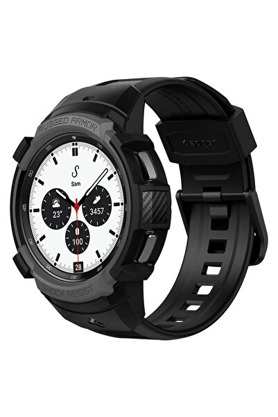 Spigen Galaxy Watch 4 Classic (42mm) Kılıf & Kordon Kayış Rugged Armor Pro Ch...