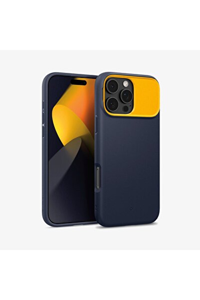 Spigen Caseology iPhone 16 Pro Max Kılıf Nano Pop Mag MagSafe özellikli Kickstand Blueberry Navy - ACS08056