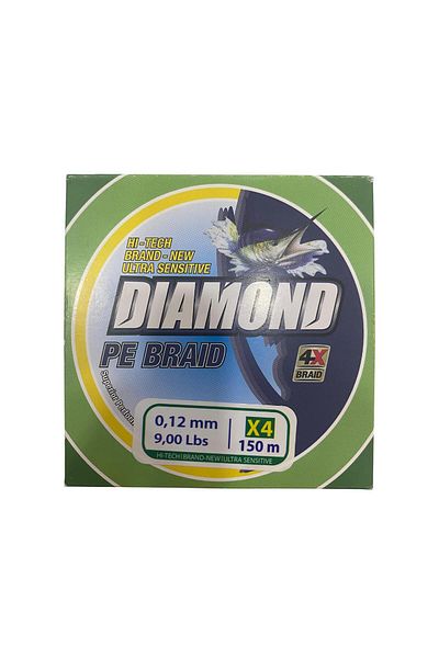 BAUER Diamond 4X Pe Braid 150 Mt 0.12 mm Fishing Line