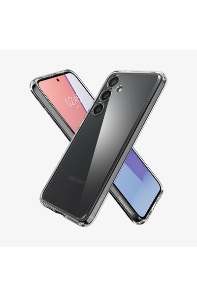 Spigen جراب هجين لهاتف سامسونج جالاكسي إس 24 ألترا - شفاف كريستالي Acs07349