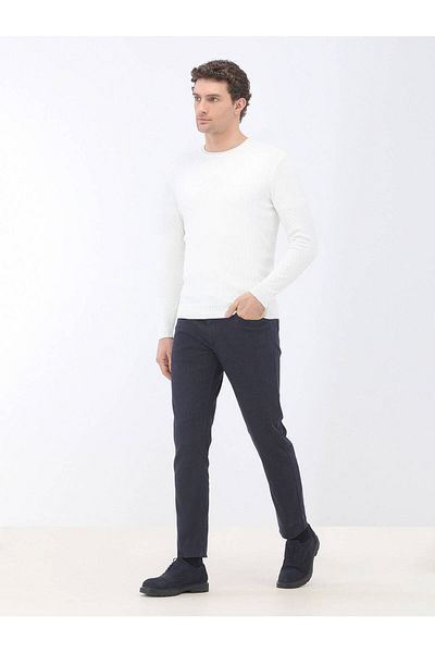 Kip Pulover din tricot jacquard cu gât ecru