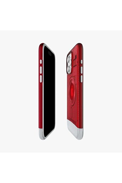 Spigen iPhone 15 Pro Kılıf Classic C1 iMac G3 Design MagFit MagSafe özellikli Ruby - ACS06744