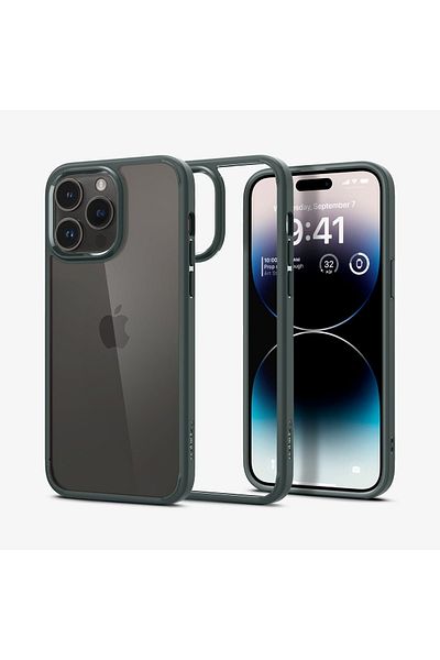 Spigen iPhone 14 Pro Max Case Ultra Hybrid Abyss Green - ACS04821