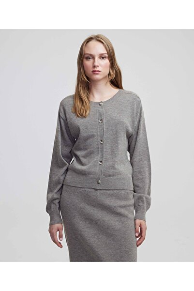 MISS IPEKYOL Wool Blend Basic Cardigan