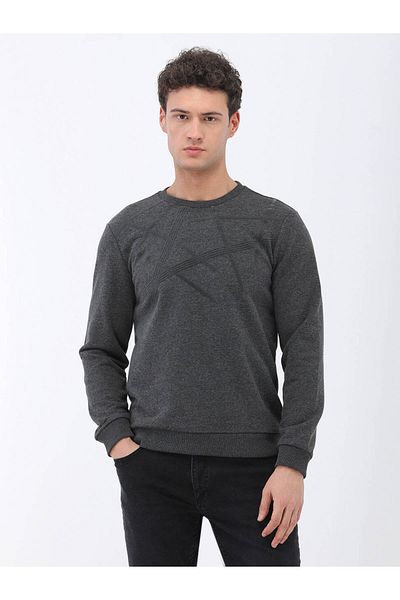 Kip Crew Neck Anthracite Sweatshirt