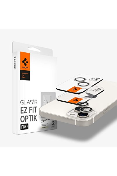 Spigen iPhone 15 / 15 Plus / 14 / 14 Plus Kamera Lens Camı Koruyucu Starlight...