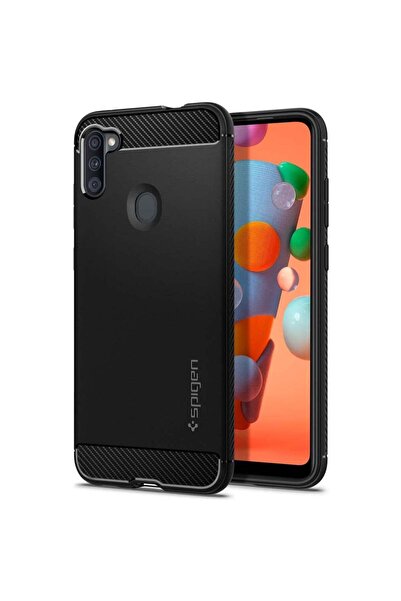 Spigen Galaxy M11 / A11 Kılıf Rugged Armor Matte Black - ACS00855