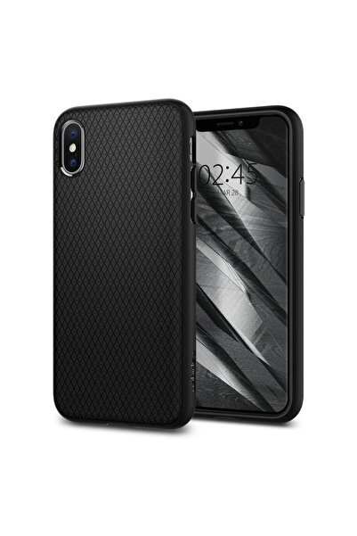 Spigen Carcasa iPhone Xs / X Liquid Air Negru Mat - 063cs25114